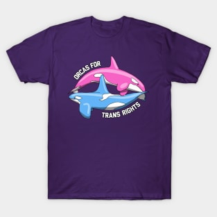 Orcas For Trans Rights T-Shirt